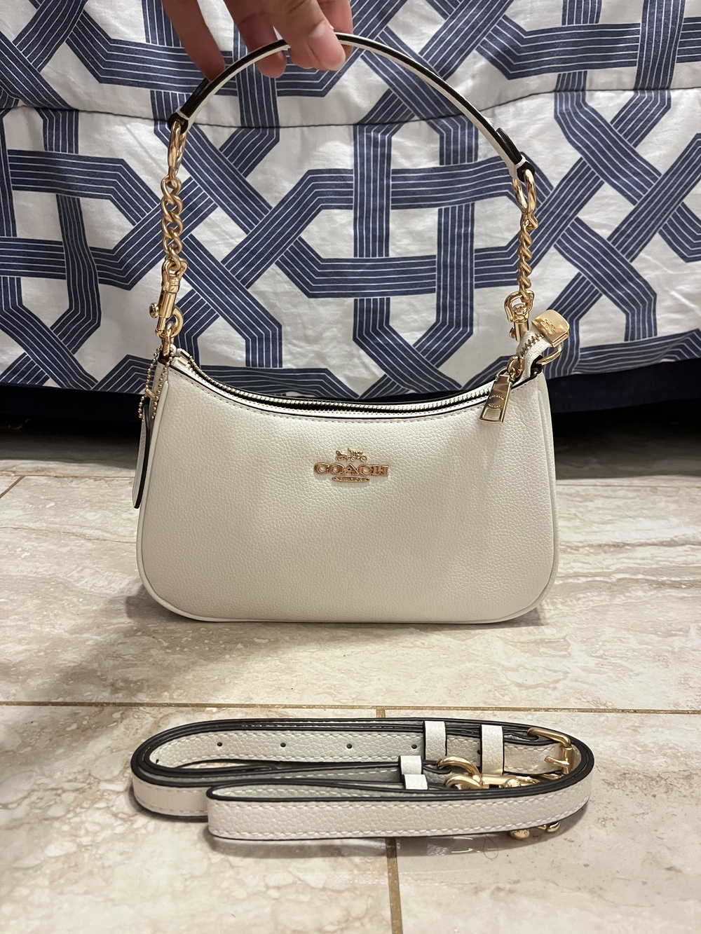 Coach White Teri Bag